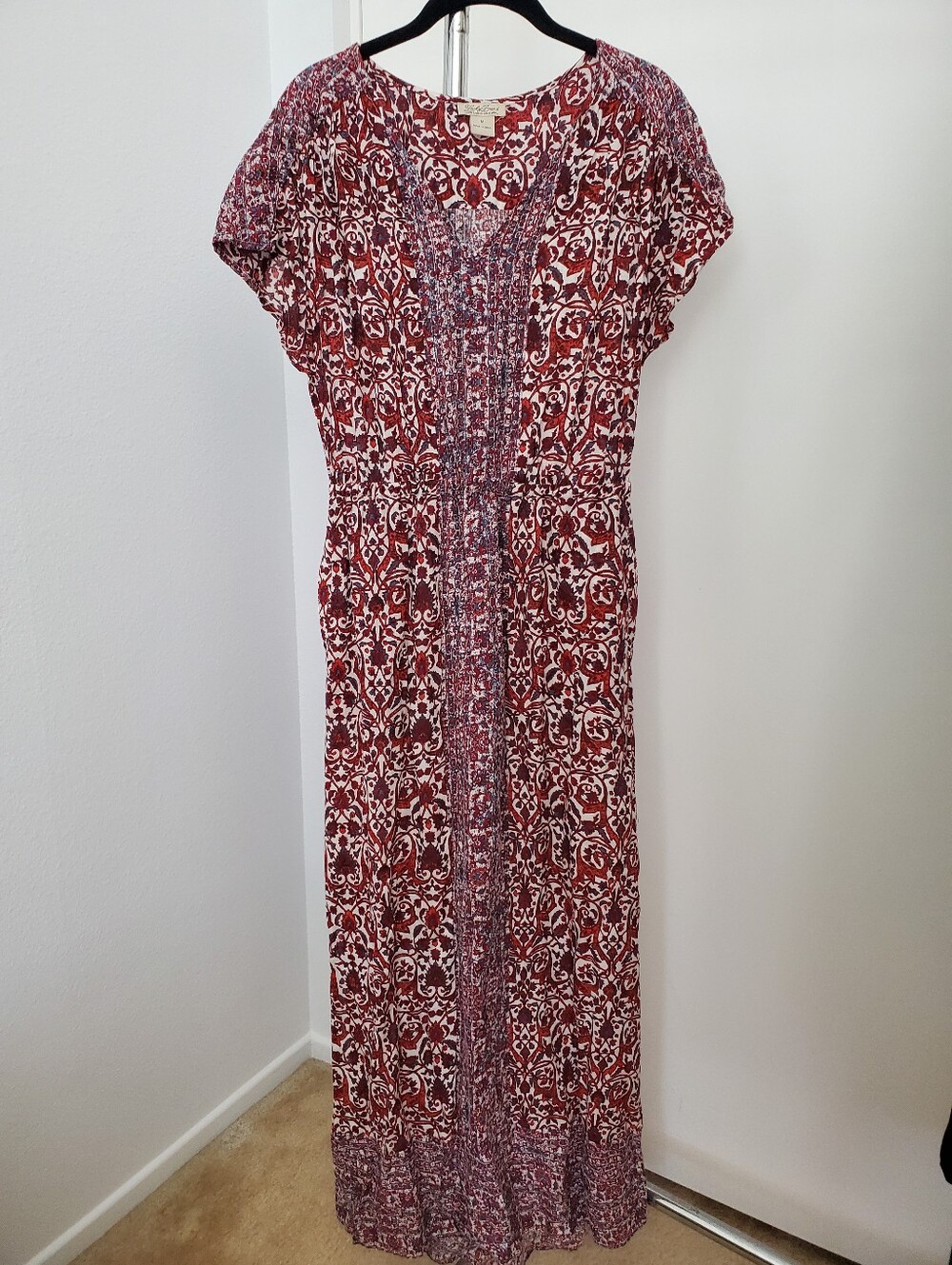 Lucky Brand Floral Maxi Dress Womens M